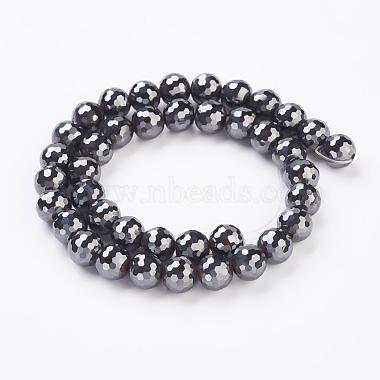 Non-magnetic Synthetic Hematite Beads Strands(G-G726-03-10mm)-2