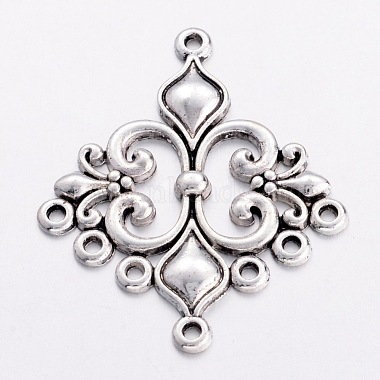Antique Silver Rhombus Alloy Links