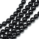 Synthetic Black Stone Bead Strands(G-R345-4mm-35-1)-1