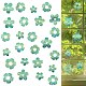 2PCS 2 Styles PVC Stickers Dazzling Color Window Stickers 3D Laser Flower Electrostatic Glass Window Stickers(JX826A)-1