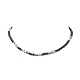 Glass & Non-magnetic Synthetic Hematite Bead Necklaces(NJEW-JN04287)-5