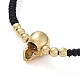 Skull Adjustable Brass Nylon Thread Braided Bracelets(BJEW-JB04985-03)-3
