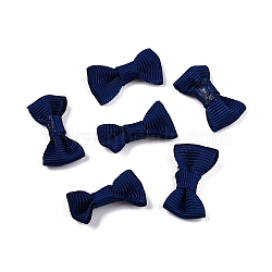 Handmade Woven Costume Accessories, Bowknot & Hair Bows, Dark Blue, 25~30x15~16x5mm(WOVE-QZ02-13-1)