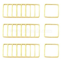 Square Brass Linking Rings, Golden, 10x10x1mm(EC03010mm-G)