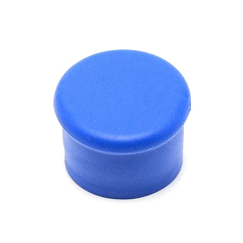Silicone Bottle Cover, Column, Dodger Blue, 35x27mm, Inner Diameter: 26.5mm