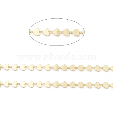 Brass Heart Link Chains(CHC-M025-48G)-2