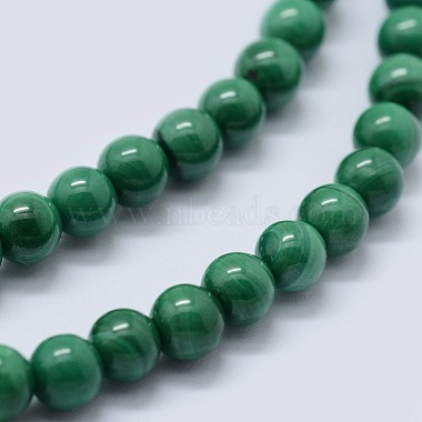 Natural Malachite Beads Strands(G-F571-27AB1-10mm)-4