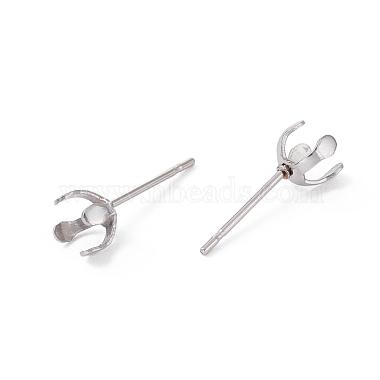 Boucles d'oreilles à tige en acier inoxydable résistant au ternissement 304(STAS-L219-03A-P)-3