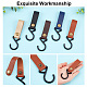 AHADEMAKER 10Pcs 5 Colors Leather Hook Hangers(AJEW-GA0004-94)-3