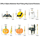 30 pcs 6 styles pendentifs en alliage d'émail plaqués en rack pour Halloween(PALLOY-CJ0002-32)-2