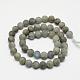 Natural Labradorite Frosted Bead Strands(G-O155-04B-6mm)-2