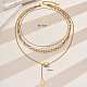 Stainless Steel Double-Layer Y-Shaped Necklaces for Women's Party Music Festival(OH0726)-2