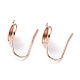304 Stainless Steel Earring Settings(STAS-O141-03RG)-1