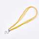 Waxed Cord and Organza Ribbon Necklace Making(NCOR-T002-112)-2