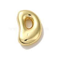 Rack Plating Brass Beads, Cadmium Free & Lead Free, Long-Lasting Plated, Real 18K Gold Plated, Letter D, 22.5x15x6.5mm, Hole: 3.5x2mm(KK-R158-17D-G)