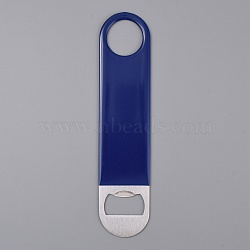 2CR12 Stainless Steel Bottle Opener, Oval, Midnight Blue, 180x40x3mm(AJEW-WH20077-045B)