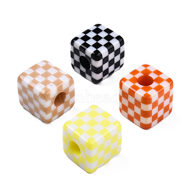 Mixed Color Cube Resin European Beads
