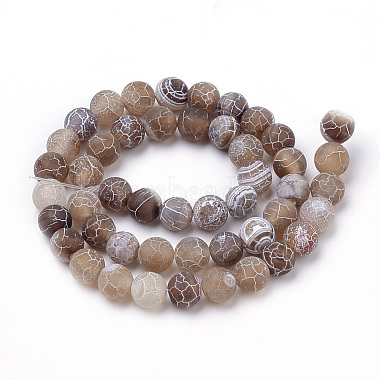 Natural Weathered Agate Beads Strands(X-G-S259-05G-10mm)-2