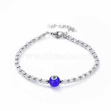 WhiteSmoke Glass Bracelets