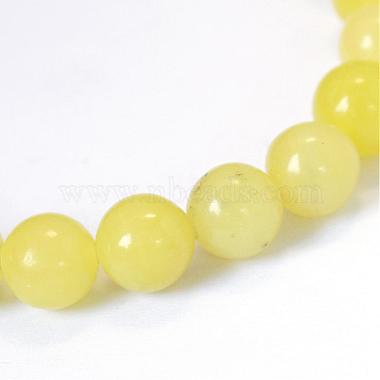 Natural Lemon Jade Round Bead Strands(G-E334-8mm-07)-2
