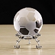 Glass Footbal Crystal Ball Sphere Display with Stand(PW-WG61563-01)-1