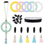 DIY Pendants Decoration Making Kits, Mixed Color(DIY-YW0009-93)
