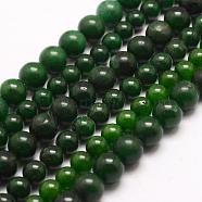 Natural Taiwan Jade Beads Strands, Round, 6mm, Hole: 1mm, about 68pcs/strand, 15.75 inch(40cm)(G-E380-04-6mm)