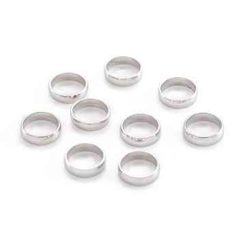 304 Stainless Steel Linking Rings, Ring Shape, Stainless Steel Color, 5.5x1.5mm