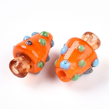Handmade Lampwork Bumpy Beads(X1-LAMP-T022-02A-09)-2