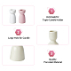 4 pcs 4 styles bougeoir en porcelaine en forme de vase(AJEW-DC0001-30)-4