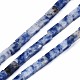 Perles de jaspe tache bleue naturelle(G-S299-139)-1