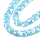 Electroplate Opaque Solid Color Glass Beads Strands(EGLA-N002-43-03)-3