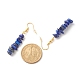 Natural Lapis Lazuli Chip Beaded Dangle Earrings(EJEW-JE04788-09)-4