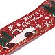 Christmas Theme Polyester Imitation Linen Ribbon(OCOR-M008-01A)-1