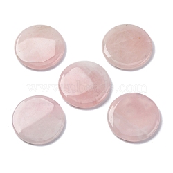 Natural Rose Quartz Cabochons, Disc, 50x5~7mm(G-F783-A01)