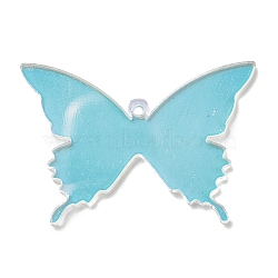 Acrylic Pendants, Butterfly, 34x50x2.5mm, Hole: 2mm(OACR-P026-C02)