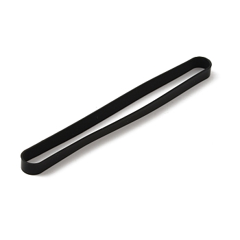 Silicone Bands, Elastic Wrapping Bands for A6 Size Book, Black, 135x7x7mm, Inner Diameter: 132x10mm