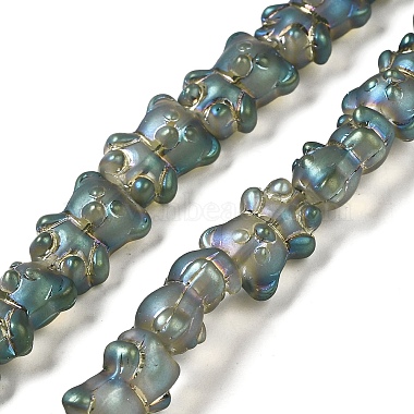 Medium Turquoise Bear Glass Beads