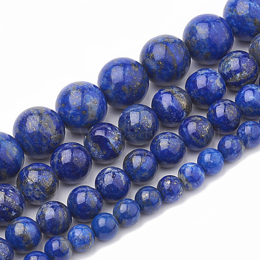 Natural Lapis Lazuli Beads Strands(G-S333-6mm-013)-2