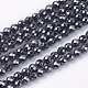 1Strand Grade A Non-Magnetic Synthetic Hematite Beads Strands(X-G-S086-3mm)-1