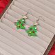 Christmas Acrylic Dangle Earrings(FS-WGDBFB5-03)-1