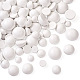 120pcs 4 estilos cabujones de madera blanca pintados con spray(WOOD-TA0001-52)-4