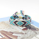 Polyester Braided Rhombus Pattern Cord Bracelet(FIND-PW0013-004A-17)-1