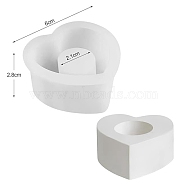 Silicone Candle Holder Molds, Resin Casting Molds, for UV Resin, Epoxy Resin Craft Making, White, 6x2.8cm(PW-WG49677-04)