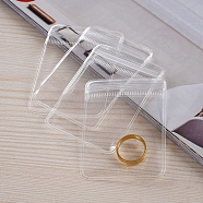 50Pcs Soft Plastic Zip Lock Bags, Top Seal Bags for Jewelry Storage, Rectangle, Clear, 13x9cm, Unilateral Thickness: 5.1 Mil(0.13mm)(PW-WG54203-02)