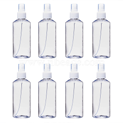 200ml Refillable PET Plastic Spray Bottles, Empty Pump Bottles for Liquid, Clear, 5.3x15.7cm, Capacity: 200ml(6.76 fl. oz)(X-TOOL-Q024-02C-01)