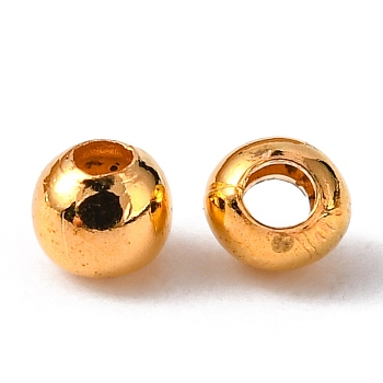 Iron Spacer Beads, Cadmium Free & Lead Free, Golden, 2.5x2mm, Hole: 1.2mm, about 2950pcs/50g