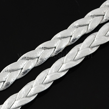 Imitation cuir tressé des cordes métalliques(LC-S002-5mm-26)-2
