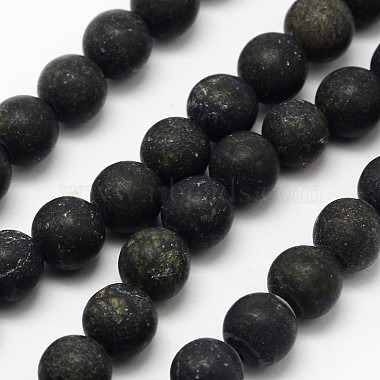 6mm DarkOliveGreen Round Green Lace Stone Beads