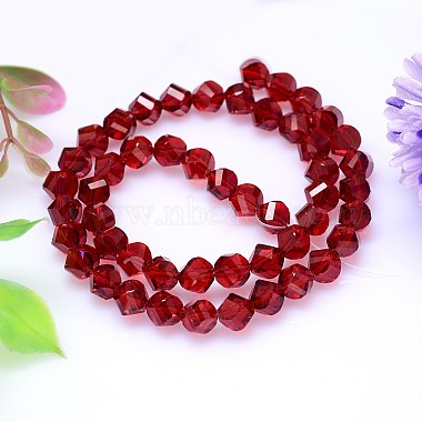 Faceted Polyhedron Imitation Austrian Crystal Bead Strands(G-M183-10mm-05A)-2